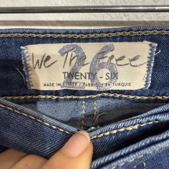 Free People Jericho Blue Just Float On Flare Jeans Sz 26 NWT - Picture 7 of 15